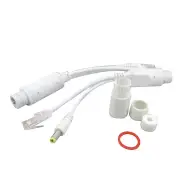 24V To 12V POE Splitter Cable Waterproof Injector Adapter For IP Camera