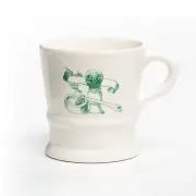 Colonel Conk Old Fashioned Shaving Soap Mug Porcelain Small 4 x 3.25 in White