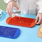 Mini Ice Cube Molds Silicone Trays for 160 Crushed Ice Cubes Fast Freezing