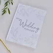 Eco-Friendly Wedding Planner Notebook with 52 Pages, Green/White