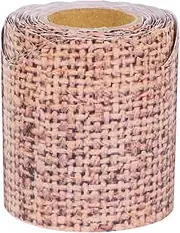 OSALADI 1Roll Blackboard Border Trim of Burlap Design Classroom Decoration for Bulletin Board and Easy to Use School Decor for Engaging Learning Environments