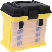 BESPORTBLE 1Pc Multi Fishing Accessory Storage Organizer Box Detachable Design for Baits Hooks and Terminal Tackle for Easy Compartmentalization and Maintenance Fishing Lure Case