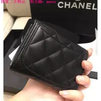 在飛比找蝦皮購物優惠-閒置二手 CHANEL 零錢包 羊皮 金扣 銀扣 CC LO