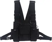 [CONGARTENO] Cool Chest Bag Vest Style Fashion Pouch Utility Bag for Outdoor Unisex Adjustable Shoulder Strap