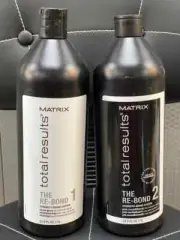 Matrix Total Results Re-Bond Shampoo & #2 Pre-Conditioner 33.8 oz Duo limited -F