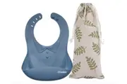 Haakaa: Silicone Baby Bib - Bluestone