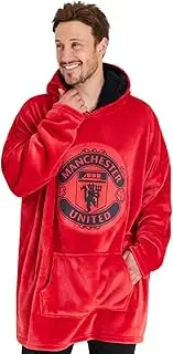 Manchester United F.C. Oversized Hoodie Blanket For Men, Man U Football Gifts