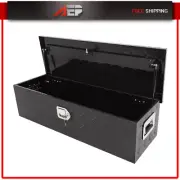TRAILER STORAGE 39"X13"X10" BLACK ALUMINUM PICKUP TRUCK TRUNK BED TOOL BOX