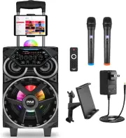 Portable Bluetooth PA Speaker - 580W 8” Rechargeable Outdoor BT Karaoke Audio Sy