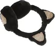 [Ipetboom] Cozy Boys and Girls Cat Ear Earmuffs Noise Isolating Plush Earmuffs for Hiking