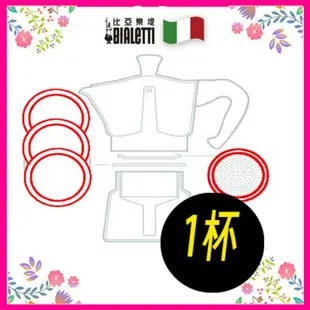 【現貨】BIALETTI  MOKA  1 2 3 4 6 9  人份摩卡壺原廠  墊圈 濾片  原廠裝盒/原廠裸裝