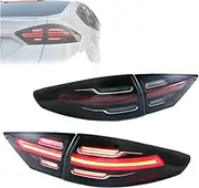 LED Tail Lights Compatible With Ford Mondeo MK V Fusion 2013-2016 ，Start-up Animation Sequential Turn Signal Rear Lamps Assembly