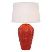 Madrid Ceramic Table Lamp, Red