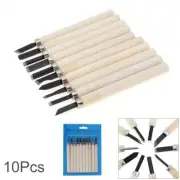 10Pcs Wood Carving Hand Chisel Tool Set Professional DIY Woodworking Gouges Kit