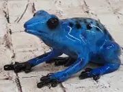 Handcrafted Genuine Bronze Frogman Sculpture Marius's Detailed Toad Artwork