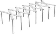 Amosfun Adjustable Metal Pan Organizer Rack Multi-Functional Pot Lid Holder Expandable and Foldable Kitchen Storage for Organizing