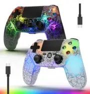 2 Wireless Controller for PS4 LED Backlit Controller for Sony PlayStation 4 100