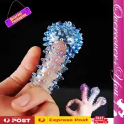 Finger Sleeve Banger Clitoris Stimulator Massage Silicone G-Spot Sex Toys AU