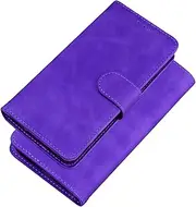 Cover Compatible with Samsung Galaxy A23 5G,Compatible with Samsung Galaxy A23 4G PU Leather Card Slot Magnetic Clasp Flip Stand Phone Case Purple