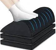 Foot Rest Under Desk for Office, Ergonomic 3 Adjustable Heights Footrests with Feet Pocket, Back & Leg Hip Pain Relief Foot Stool for Travel Home Computer Work Gaming Chair Accessories