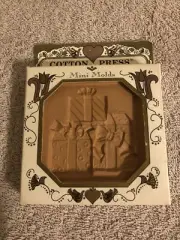 AMACO Cotton Press Cookie Press Mini Molds Gifts Terracotta NIB