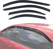 AUSGO Weathershields Compatible with Mazda 6 GG Sedan 2002-2007, Weather Shields Window Visors Wind Deflectors Sun Rain Guard 4PCS Set