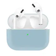 2 Pcs For Airpods Pro Silicone Earphone Case For Airpods Pro Shockproof Cases For Apple Bluetooth Headset Protective Cover Light blue