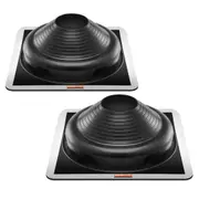2 Pcs Metal Roof Pipe Flashing Boots Fit 170-355 mm Pipe High Temp EDPM