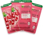 Garnier Hydra Bomb Hyaluronic Acid Grape Seed Anti Ageing Sheet Mask (3 Pack)