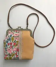 MinZ Studio Handmade Liberty Lace Frame Purse - Yellow