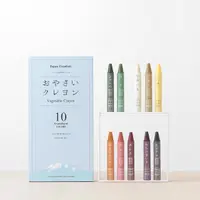 在飛比找momo購物網優惠-【Mizuiro】蔬菜製無毒環保蠟筆 10色(無毒蠟筆 兒童