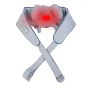 Neck Massager Rechargeable Heat Back 5D Massage Neck And Shoulder-Gray