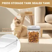 Airtight Pop Container with Lid Square Jar Container Stackable Food beYqb