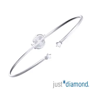 【Just Diamond】閃閃星辰 18K金珍珠鑽石手環