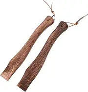 ibasenice 2pcs Ergonomic Wooden Hatchet Handle Sturdy Slip Replacement Grip for Camp Axe Compact Portable Design for Easy Use and Replacement