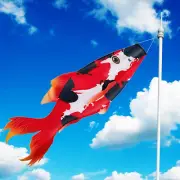Realistic Fish Windsock Red Fish Windsock Red Koi Fish Outdoor Decor Windsock Fl