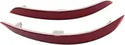 SILILAN Pair Left&Right Fit for X5 F15 2014-2018 Rear Bumper Reflector Fog Light Garnish Trim Reflective Lens 63147290091 63147290092