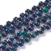 Natural Chrysocolla and Lapis Lazuli Beads Strands Top Drilled Faceted Teardrop
