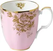 [Royal Albert] 100 Years Anniversary Collection 1960 Mug, 14.1 oz, Golden Rose