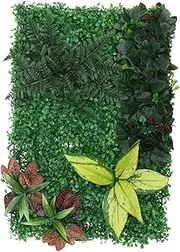 GANAZONO Imitated Plant Wall Lifelike Artificial Grass Panel for Garden Decoration No Maintenance Required Chic Fence Screening for Use Durable and Greenery