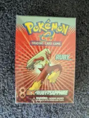 Pokemon Ruby Theme Deck COMPLETE SEALED Includes Plastic Protective Case