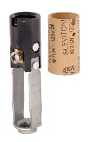 B&P Lamp® Keyless Candle Socket 48209ALS