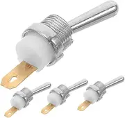 ANDRESLAD 4pcs Metal Toggle Switch for Chainsaw Miniature Safety Kill Stop Switch for Petrol Saw Marine Boat Quick Deactivation