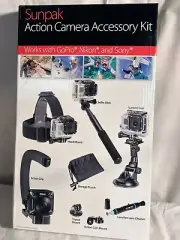 Sunpak Action Camera Accessory Kit for GoPro Nikon Sony