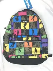 New Fortnite Camouflage Child School Amplify Backpack Dance Brown Yellow Camo