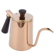 (Long Spout‑Rose Gold)700ml Coffee Kettle 304 Stainless Steel Gooseneck Spout