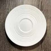Jasper Conran at Wedgwood, White embossed Strata, Saucer ~new~