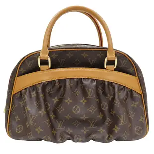 LOUIS VUITTON LV 路易威登 原花 PVC塗層帆布 Mizi 皺摺 手提包 M40058 【二手名牌BRAND OFF】