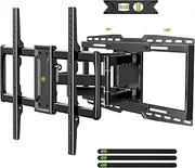 USX MOUNT Full Motion TV Wall Mount for Most 37-90 Inch TVs up to 150 Lbs, TV Wall Bracket with Sliding Design for Centering, Fits 16, 18, 24 inch Wood Studs, Max VESA 600x400 mm, XML018