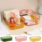 Plastic Cosmetics Storage Box Space Saving Sundry Storage Basket for Home